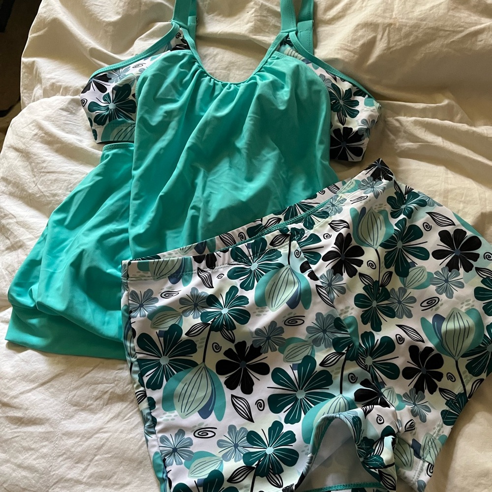 Floral Teal Sleepwear Set